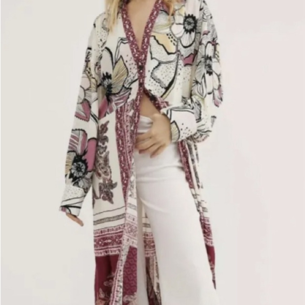 Free People Maxi Kimono